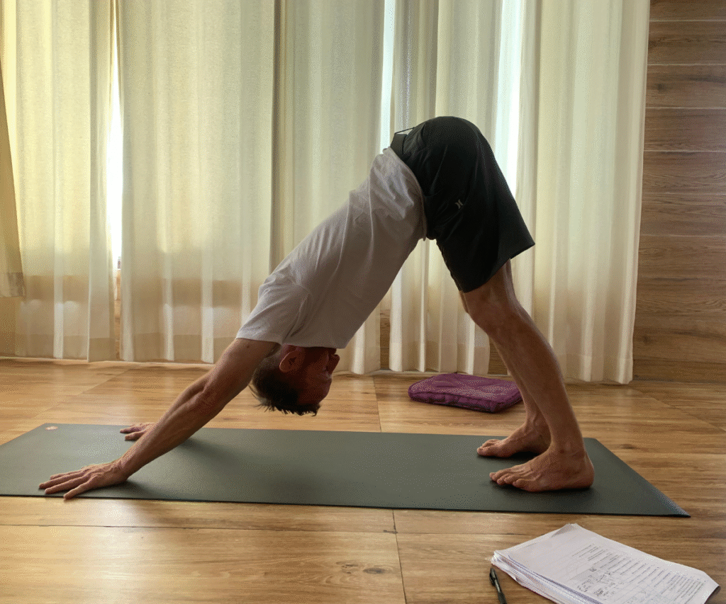 downward dog yoga posture